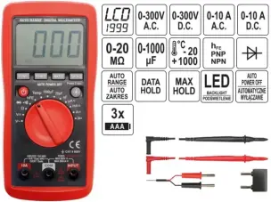 Мультиметр UNI 0-600V