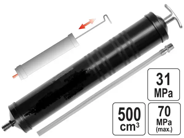 Шприц для заливки масла 500см³ 31-70MPa