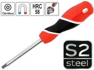 Отвертка Torx с отверстием S2 T30х100мм
