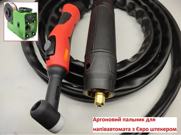 Аргоновая горелка TIG-26 с разъемом Euro (KZ-2) для полуавтомата