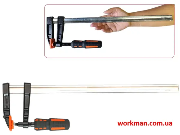 Струбцина столярна F-типу WorkMan Standard 80х400