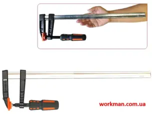 Струбцина столярна F-типу WorkMan Standard 80х400