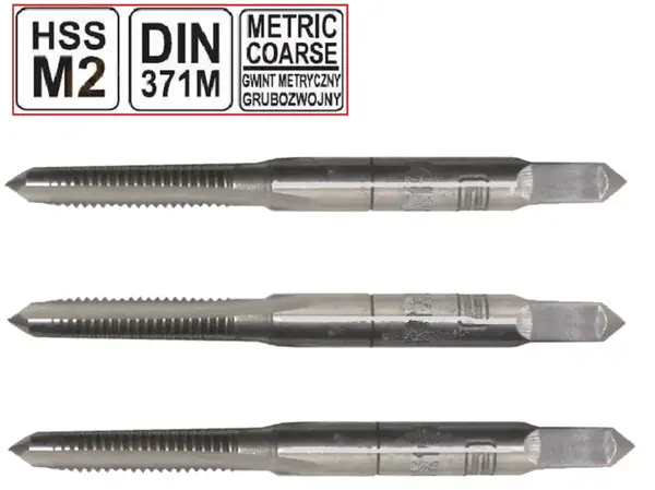 Метчики ручные комплектные HSS M2 М3х0.5мм