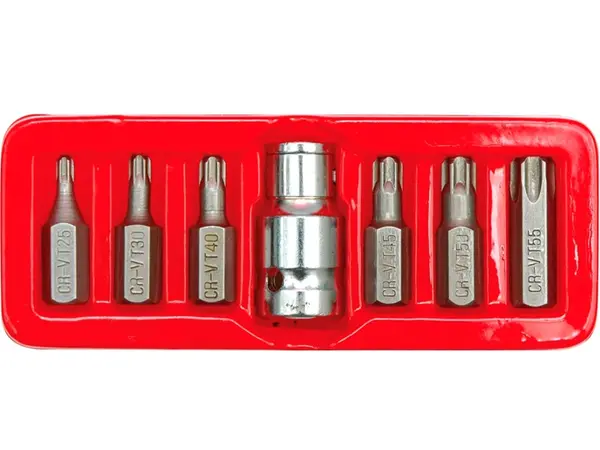 Набір насадок (зірочок) Torx T25-T55 Vorel