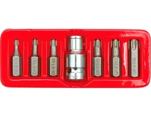 Набір насадок (зірочок) Torx T25-T55 Vorel