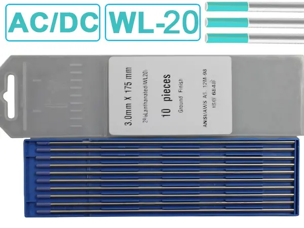 Вольфрамовый электрод WL-20 3.0 мм (Синий) универсальный AC/DC