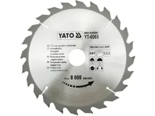 Професійний пильний диск по дереву Yato 200х30х24зуба
