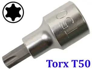 Торцевая головка с битой Torx T50 под квадрат 1/2"