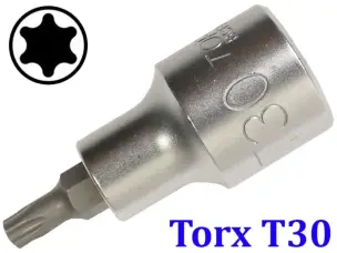Торцевая головка с битой Torx T30 под квадрат 1/2"