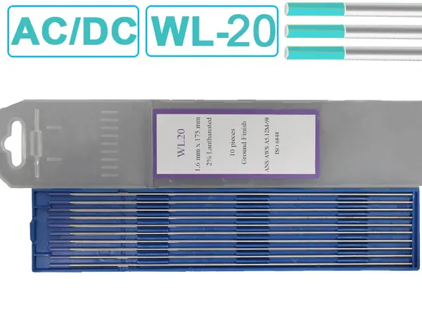 Вольфрамовый электрод WL-20 1.6 мм (Синий) универсальный AC/DC