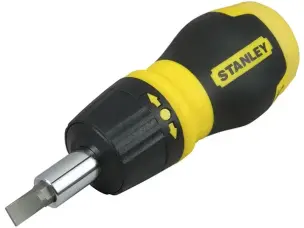 Отвертка реверсивная Stanley "бочонок" с 6 битами (PH, PZ, SL)
