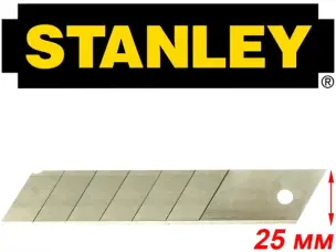 Лезвия запасные для строительных ножей 25мм 10шт Stanley
