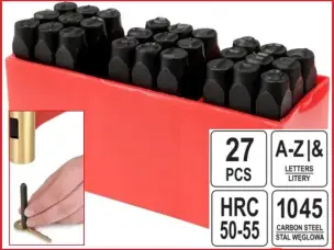 Клейма ударні буквені Carbon 8мм