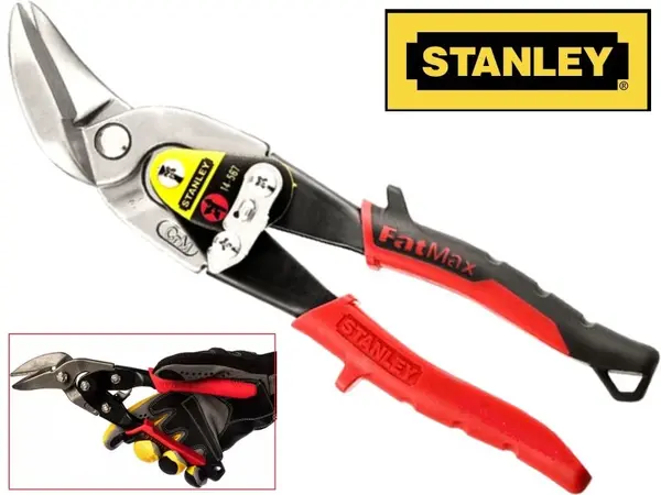 Ножницы по металлу левые Stanley 250мм