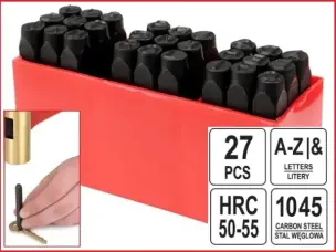 Клейма ударні буквені Carbon 6мм