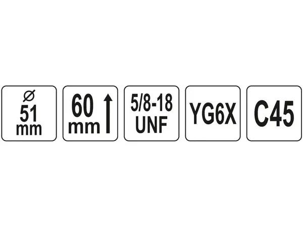 Коронка по кирпичу 51x60мм