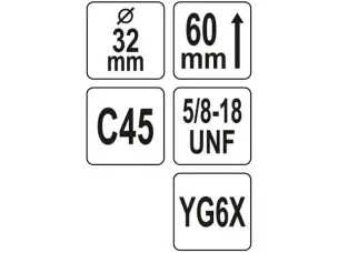 Коронка по кирпичу 32x60мм