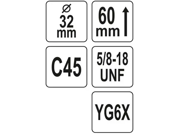 Коронка по кирпичу 32x60мм