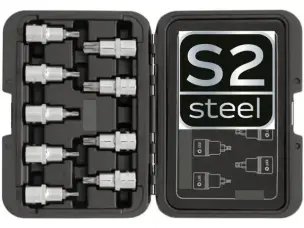 Набор бит в головках TORX 1/2" T20-T60 сталь S2