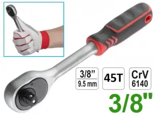 Ключ трещотка CrV 45z 3/8″