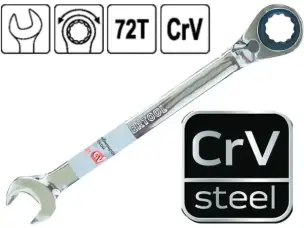 Ключ тріскачковий CrV 12мм