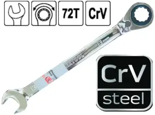 Ключ тріскачковий CrV 13мм