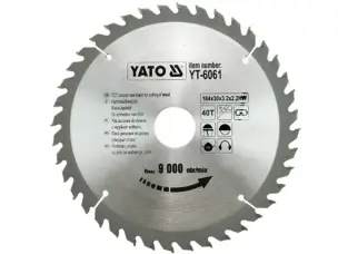 Профессиональный пильный диск по дереву Yato 184х30х40зубов