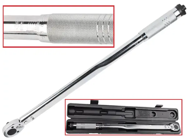 Ключ динамометрический 1/2″ CrV с высоким моментом 30-345 Нм