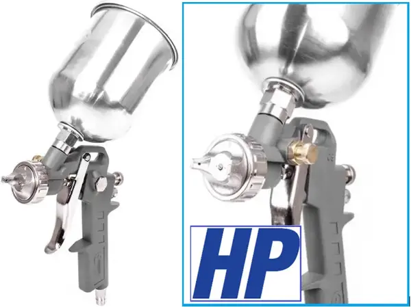 Краскопульт пневматический HP 1.5 мм металлический бачок
