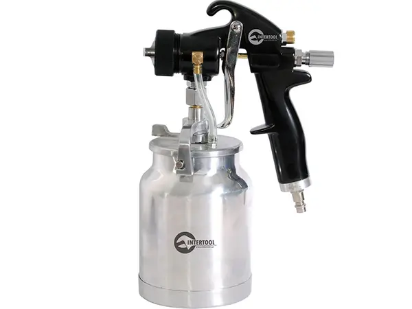 Краскопульт пневматический Intertool PT-0214 HVLP 1.5 мм с нижним баком