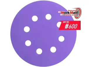 Круг на липучке P600 WorkMan Ceramic 125мм (предполировка лака)