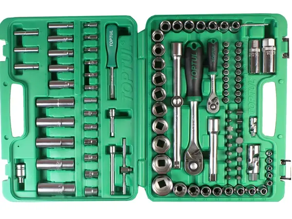 Набор головок Toptul 108 предметов 1/2" и 1/4" Cr-V