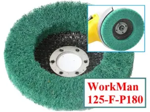 Круг Скотч-Брайт WorkMan 125-F-P180 для сатинирования