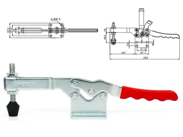 Горизонтальный столярный прижим WorkMan GH-20235 340кг