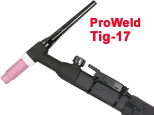 Аргоновий пальник WP-17V (Кнопка + Вентиль) штекер 10-25, довжина 4м
