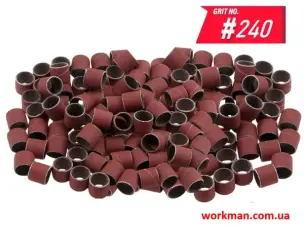 Набор шлифовальных колец для гравера WorkMan Р240