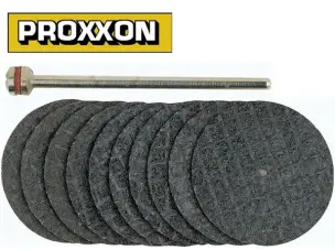 Диски отрезные Proxxon 22х0,8 мм для гравера (10 шт + держатель)