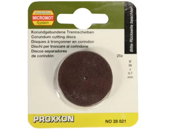 Отрезные диски по металлу для гравера Proxxon 38x0,7мм 25 шт