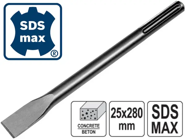 Зубило SDS-Max плоское 280х25мм
