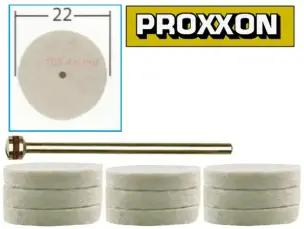 Круги войлочные для гравера Proxxon 22 мм 10 шт