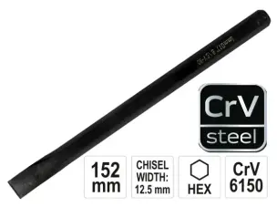 Зубило слесарное CrV6150 142х10мм