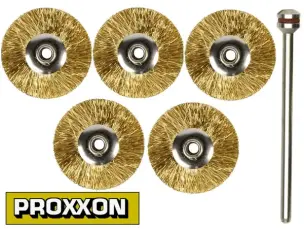 Щетки латунные для гравера Proxxon диск 22 мм 5 шт