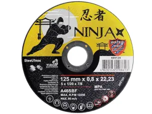 Відрізний диск для болгарки Ninja 125х0,8мм