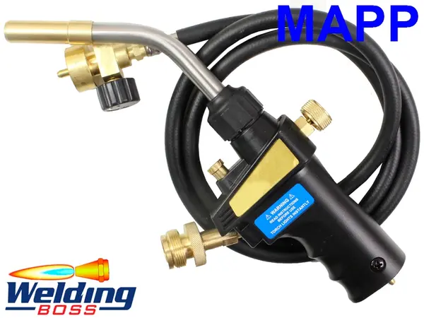 Газовая MAPP горелка со шлангом 1.25м и пьезоподжигом