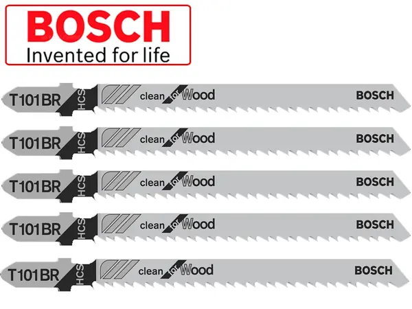 Пилка для электролобзика по дереву Bosch T101BR обратный зуб