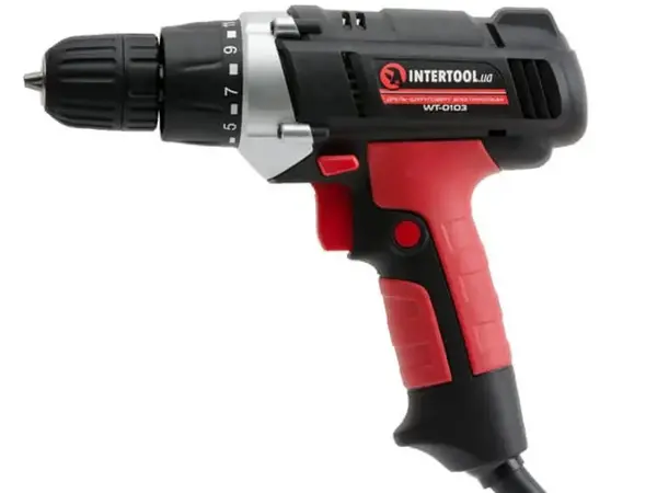 Мережевий шуруповерт Intertool WT-0103 (400 Вт) з тріскачкою