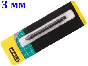 Сверло по плитке и стеклу Stanley 3 мм (наконечник YG6X)