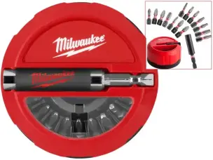Набір біт Milwaukee Shockwave (15 шт) в магнітному кейсі