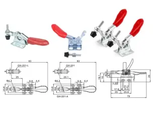 Горизонтальный столярный прижим GH-201-A 27кг