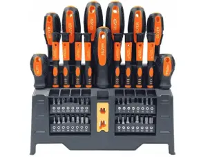 Набір викруток та біт S2 50 шт (PH,SL,Torx) на підставці